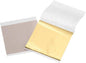 uxcell 100pcs Leaf Sheets, 3.5" x 3.5" Foil Sheets Paper Sheets for DIY Crafts Painting Nails Resin Furniture Decoration(Gold)
