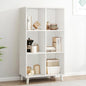 IOTXY Open Cube Low Bookcase - 3-Tier Freestanding Storage Display Cabinet Organizer with Legs for Home Office, 6-Cubes Open Shelf Short Bookshelf, White