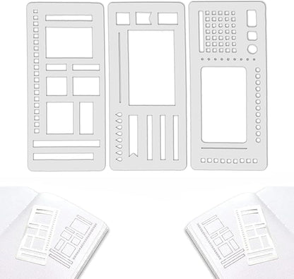 Handcrafted Flexible Record Template, Flexible Drawing and Checklist Template, Reusable, Compatible with Coil Reel and Ring Plan templates (Full Set of 9)