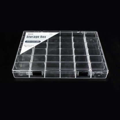 36 Grids Clear Plastic Organizer Box, Craft Storage Container for Beads Organizer, Art DIY, Crafts Jewelry Storage, Fishing Tackles, Rock Collection, 1 Pack