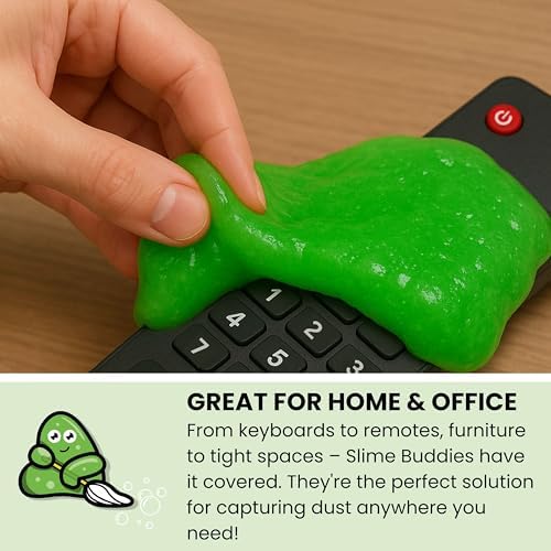 Slime Buddies Car Detailing Slime, Apple 12 Pack. Reusable Dust Remover - Image 5
