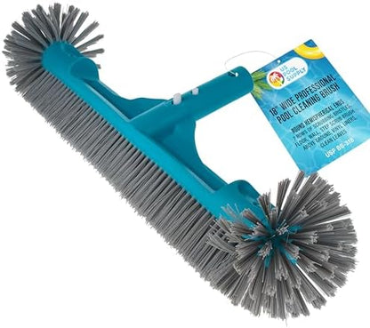 U.S. Pool Supply 18" Pool Brush Head Round Hemispherical Ends Inground Pool by USPoolSupply