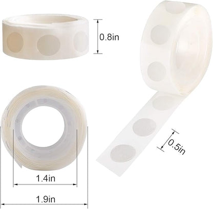 3000pcs Glue Point Clear Balloon Glue Removable Adhesive Dots Double Sided Dots of Glue Tape for Balloons Craft Glue Points Dots Sticky Dots or Wedding Decoration