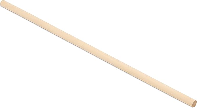 Dowel Rods Wood Sticks Wooden Dowel Rods - 5/16 x 12 Inch Unfinished Hardwood Sticks - for Crafts and DIYers - 50 Pieces by Woodpeckers