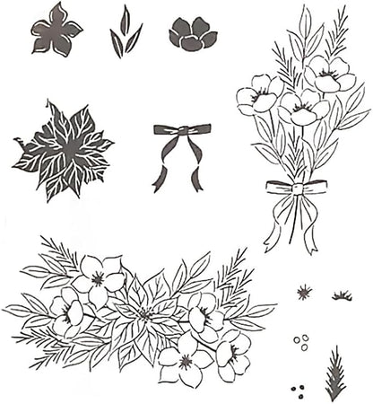 2025-2026 Stamps and Dies for Card Making, Stamps and Dies Set 2025 for Christmas and Halloween, Die Cut DIY Various Festivals Album Scrapbooking Birthdays Greeting Card (M4284)