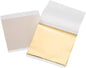 uxcell 100pcs Leaf Sheets, 3.5" x 3.5" Foil Sheets Paper Sheets for DIY Crafts Painting Nails Resin Furniture Decoration(Light Orange)