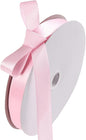 5/8" x 100 Yards Light Pink Polyester Satin Ribbon Single Faced Bulk Fabric Ribbons for Gift Wrapping, Crafting, Bows Making, Sewing, Wedding, Home Decor