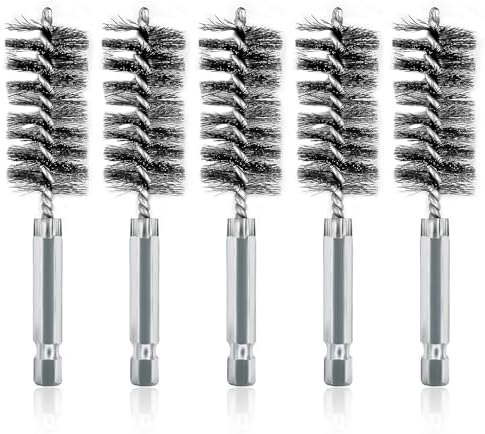 5Pcs 7/8" Stainless Steel Wire Bore Brush by ASNOMY