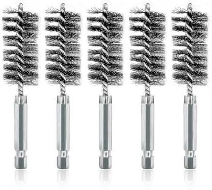 5Pcs 7/8" Stainless Steel Wire Bore Brush by ASNOMY