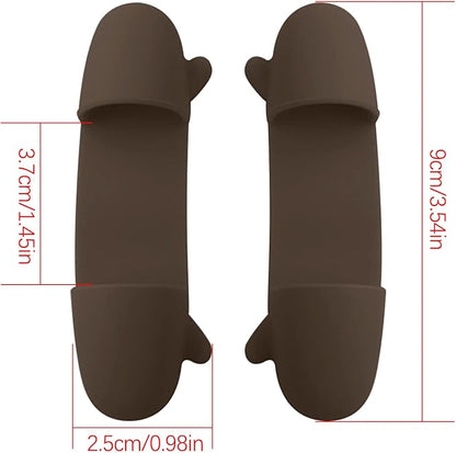 1 Pair Mini Silicone Finger Clip, Professional High Heat Resistant Finger Protection Guards Bowl Dish Plate Clamp Holder, Heat Insulated for Curling & Flat Irons, Wands, Blow Dryers