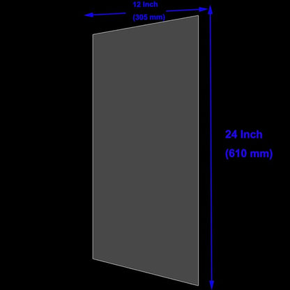 30 PCS Clear Blank Stencil Sheets 12 x 24 Inches, 6 mil Blank Mylar Templates, Large Blank Stencil Material for Making Your Own Stencils
