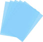 PATIKIL A4 Size Guided Reading Sheet, 5pcs Correction Lighting Gel Filter Colored Overlay Transparent Color Film for Classroom Photo Studio, Sky Blue