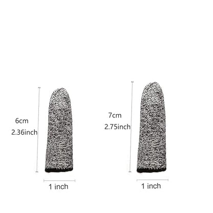 JADE KIT 60 PCS Finger Cots Cut Resistant Protector, Finger Covers for Cuts, Gloves Life Extender, Cut Resistant Finger Protectors for Kitchen, Work, Sculpture, Anti-Slip, Reusable