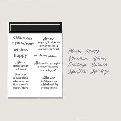 2025-2026 Stamps and Dies for Card Making, Stamps and Dies Set 2025 for Christmas and Halloween, Die Cut DIY Various Festivals Album Scrapbooking Birthdays Greeting Card (M4295)