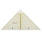 HONEYSEW Quilting Templates Acrylic Sewing Ruler with Non-Slip Rings for Quilting and Sewing Fabric Cutting Angles Rectangle Ruler (Triangle)