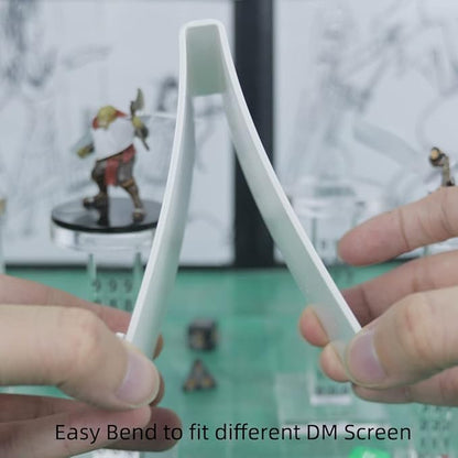 Acrylic Erasable Screen Top Initiative Trackers 6PCS for DND, Other Tabletop RPG (White 6pcs)