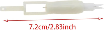 OZXNO 1pcs Household Sewing Needle Inserter Plastic Needle Threading Tool Sewing Machine Automatic Needle Threader (White)