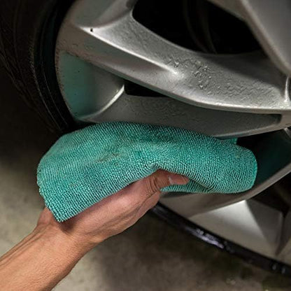 Chemical Guys MICMGREEN03 Workhorse Professional Grade Microfiber Towel - Image 7