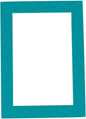 6x8 Mat for 8x10 Frame - Precut Mat Board Acid-Free Show Kit with Backing Board, and Clear Bags Teal Blue 6x8 Photo Matte Made to Fit a 8x10 Picture Frame Matboard for Framing, Pack of 1 Mat