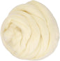 PATIKIL Wool Roving Yarn, 80G/2.82OZ Soft Felting Wool Pure Chunky Roving Yarn Bulk for Needle Felting Knitting Blanket Spinning Weaving DIY Craft, Beige