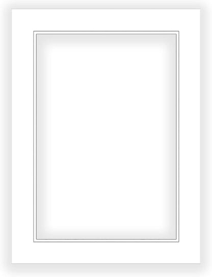 16x20 Mat for 13x19 Photo - Precut White on White Double Mat Picture Matboard for Frames Measuring 16 x 20 Inches - Bevel Cut Matte to Display Art Measuring 13 x 19 Inches - Acid Free ONE MAT