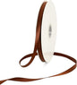 TONIFUL 3/8 Inch x 100yds Coffee Brown Color Satin Ribbon Thin Solid Fabric Ribbons Roll for Gift Wrapping Invitation Floral Hair Balloons Craft Party Wedding Decoration Valentine's Day Bouquet
