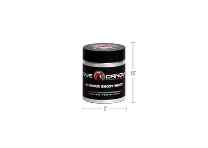 Eye Candy Premium Mica Powder Pigment “Glimmer White” (25g) Multipurpose DIY Arts and Crafts Additive | Woodworking, Bath Bombs, Resin, Epoxy, Soap, Nail Polish (Glimmer Ghost White, 25G)