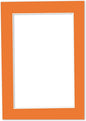 6x8 Mat for 8x10 Frame - Precut Mat Board Acid-Free Orange 6x8 Photo Matte Made to Fit a 8x10 Picture Frame, Premium Matboard for Family Photos, Show Kits, Art, Picture Framing, Pack of 1 Mat