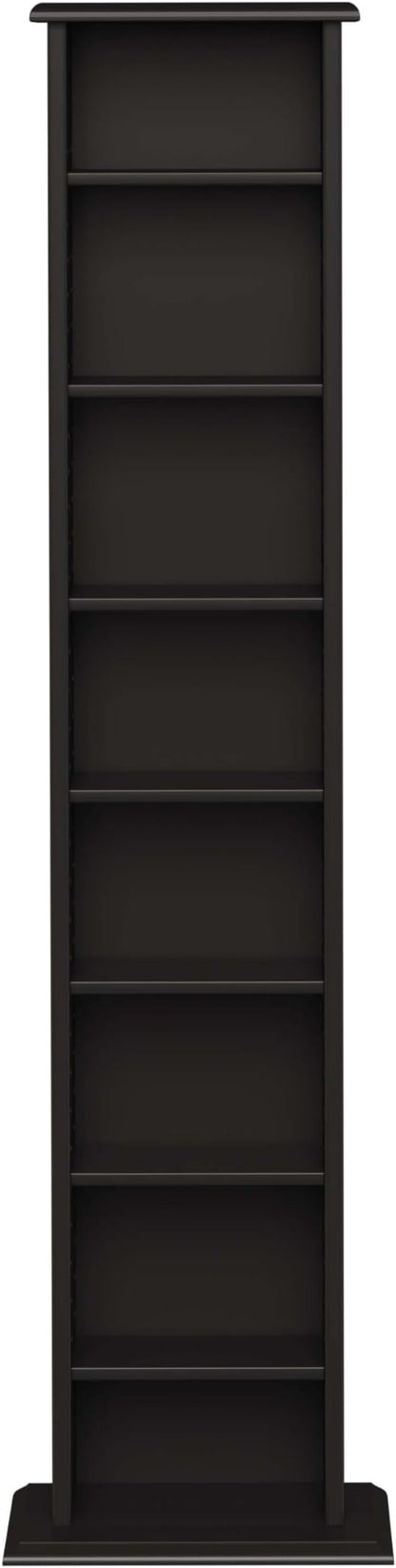 Prepac Narrow Cabinet Media Storage, 13" Wide, Black