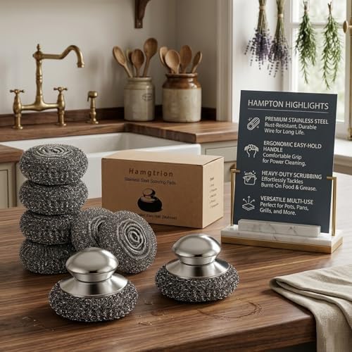 Steel Wool Scrubber, Stubborn Messes on Cookware, Oven & Kitchen Sinks - Image 5
