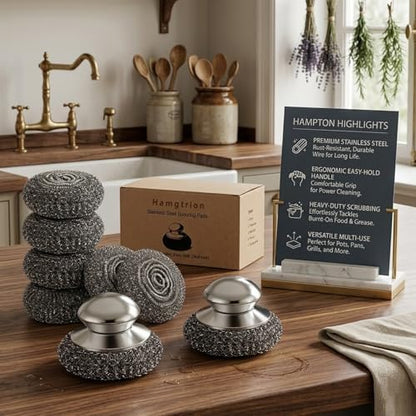 Steel Wool Scrubber, Stubborn Messes on Cookware, Oven & Kitchen Sinks - Image 5