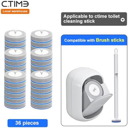 CTIME - 36 Replacement Toilet Brush Heads, Suitable - Image 2