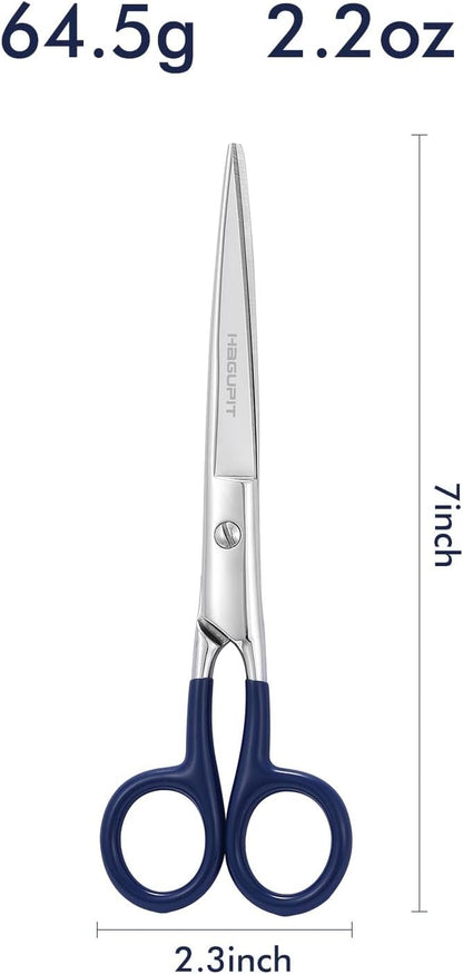 Sharp Precision Embroidery Scissors - 7" Professional Stainless Steel Pointed Tip Detail Thread Shears for Home Office Dressmakers Stitchwork Needlework DIY Crafting Fabric Sewing General Use