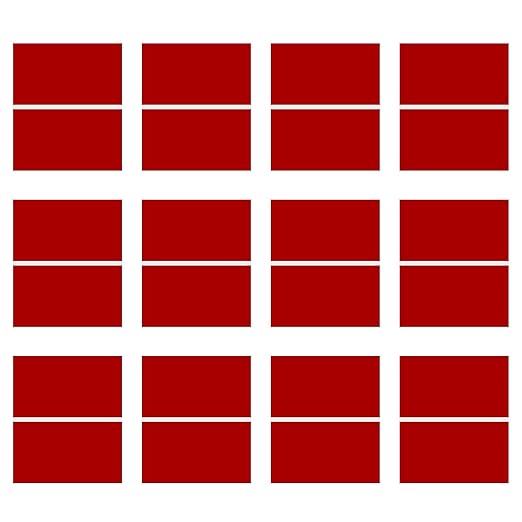 Laser Engraving Blank Red ABS Double Color Plastic Sheet, 11.8x6.49x0.05 inch Materials Double Color Plastic Sheet for Interior Signs, Badges (Red)