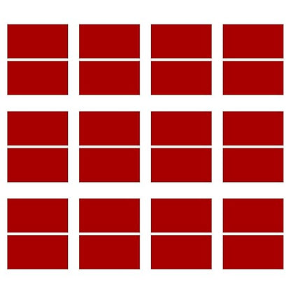 Laser Engraving Blank Red ABS Double Color Plastic Sheet, 11.8x6.49x0.05 inch Materials Double Color Plastic Sheet for Interior Signs, Badges (Red)