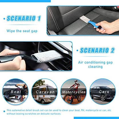 Ziciner 1 PC Double Head Brush for Car Clean, Soft Auto Interior Duster - Image 6