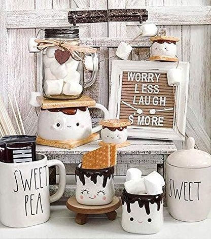 Mini Letter Board [Set of 3] Small Felt Letter Board Letters and Symbols Trio - Adorable Baby Announcement Props or Announcement Board for New Baby, Word Board with Letters (6x6 inches)