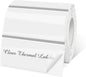 1" x 2" Transparent Thermal Label Stickers,Waterproof Thermal Printer Sticker Labels for Gift Wrapping, Self-Adhesive Name Price Tag DIY Custom Logo Design (500 pcs,Clear)