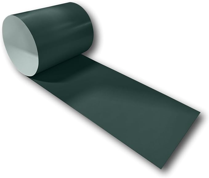 Eagle 1-24 Gauge KYNAR 500 Sheet Metal Flashing Rolls-10 FT Long-Heavy Duty-Commercial Grade-Roofing Flashing, Fascia Cover, Coping Cap-Multiple Sizes (6" x 10 FT, Hartford Green)