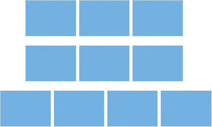 DMiotech 10Pcs Correction Gel Light Filter Overlay Transparent Plastic PVC Sheets Matte Blue for Photo，Film,Video