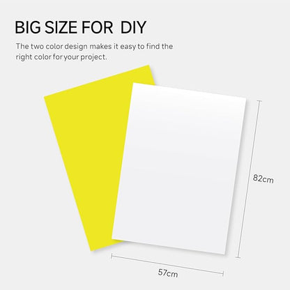 Kearing Dressmakers Tracing Paper Yellow/White Large Sized 82x57cm(32" x 22") Tracing Paper for Sewing, Fashion Design, Embroidery Tracing