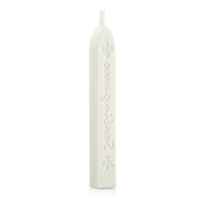 Mceal Sealing Wax Stick with Wick Flower De Luce of France Retro 10 Pieces Pack(Off White)