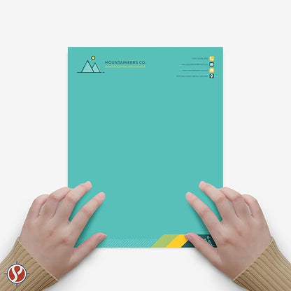 8.5 x 11" Sea Blue Color Paper Smooth, for School, Office & Home Supplies, Holiday Crafting, Arts & Crafts | Acid & Lignin Free | Regular 20lb Paper - 100 Sheets