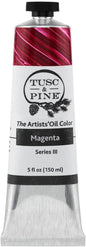 Tusc & Pine Artist Oil Paint - Magenta, 150 ml, Non-Yellowing, Rich & Creamy Consistency, Maximum Pigment Load, Small Batch Milled Oil Paints Made in the USA for Professional Artists
