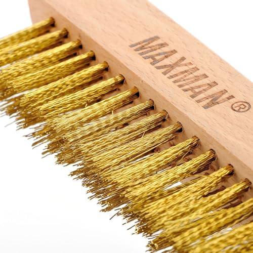 MAXMAN Brass Brush 2Pcs, Rust/Weld Cleaner - Image 2