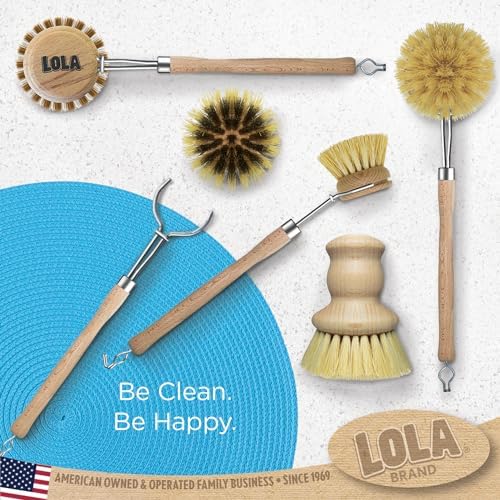 LOLA Dishwashing & Vegetable Brush The Original, Sustainable Wood Handle - Image 6