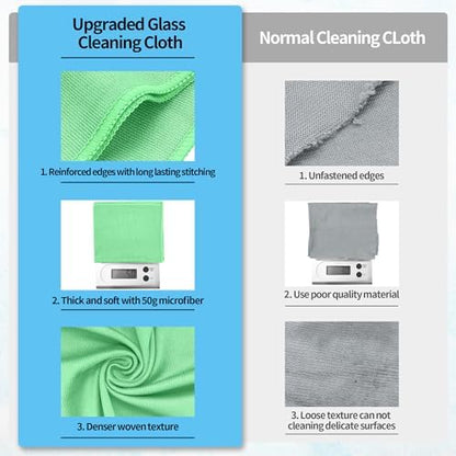 Microfiber Cleaning Cloth, 10 Pack Glasses Cleaning Cloth, Streak Free Lint - Image 6