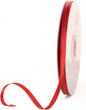 1/4" x 100 Yards Red Polyester Satin Ribbon Single Faced Bulk Fabric Ribbons for Gift Wrapping, Crafting and DIY Projects, Hair Accessories, Tiny Bows