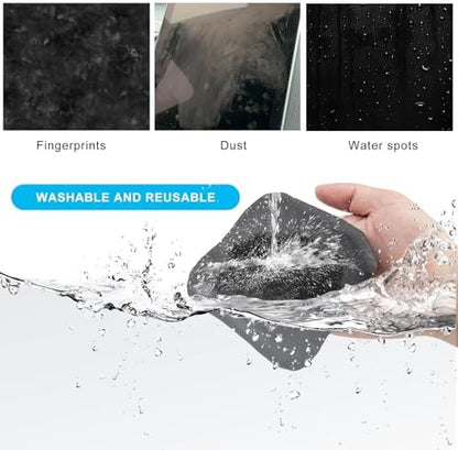 Ohleats 2PCS Car Screen Cleaner, Microfiber Cleaning Pad, Triangle+Round - Image 4