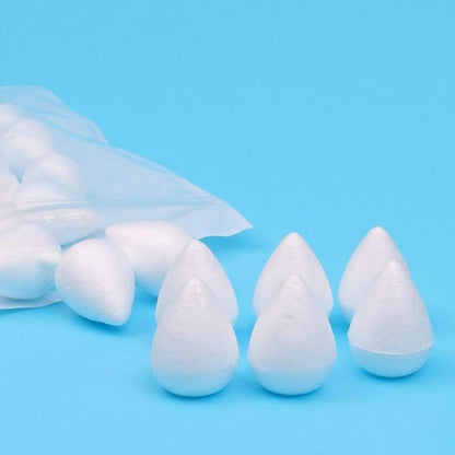 EORTA 80 Pieces Fondant Flower Forming Holders Oval Foam Flower Modeling Support Sugar Fondant Flowers Making Accessories for DIY Sugarcraft Baking Art, Large, 2.5X3.3 CM